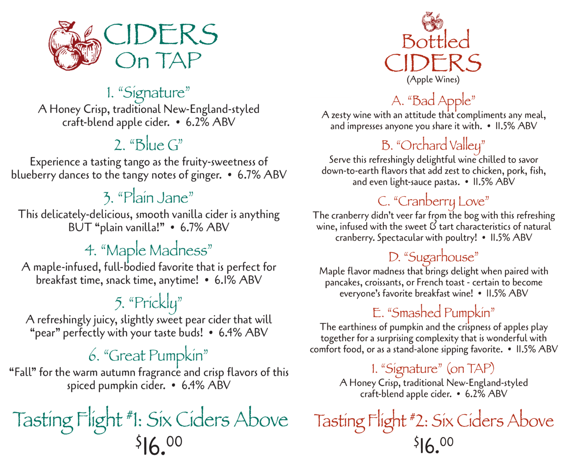 Cider Tasting Bottled Cider Arrigoni Winery & Tap Room CT